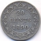 Канада, провинция Ньюфаундленд, 20 центов 1890 год