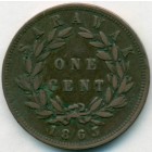 Саравак, 1 цент 1863 год