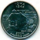 США, 25 центов 2004 год D (UNC)