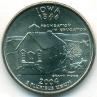 США, 25 центов 2004 год P (UNC)