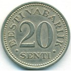 Эстония, 20 сентов 1935 год