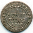 Швейцария, Цюрих, 1 шиллинг 1741 год