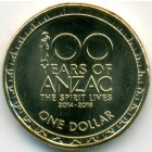 Австралия, 1 доллар 2017 год (UNC)