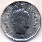 Колумбия, 50 сентаво 1970 год (UNC)