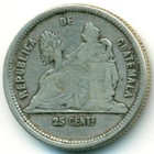 Гватемала, 25 сентаво 1882 год Е