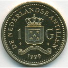 Нидерландские Антилы, 1 гульден 1990 год (UNC)