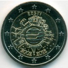 Эстония, 2 евро 2012 год (UNC)