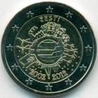 Эстония, 2 евро 2012 год (AU)