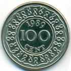 Суринам, 100 центов 1989 год (UNC)