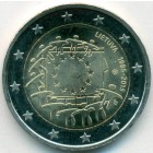 Литва, 2 евро 2015 год (AU)