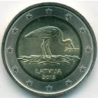 Латвия, 2 евро 2015 год (AU)