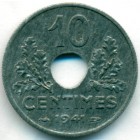 Франция, 10 сантимов 1941 год (AU)
