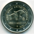 Италия, 2 евро 2011 год (AU)