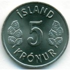 Исландия, 5 крон 1978 год (UNC)