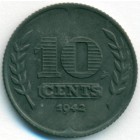 Нидерланды, 10 центов 1942 год