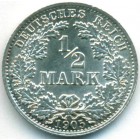 Германия, 1/2 марки 1905 год A (UNC)