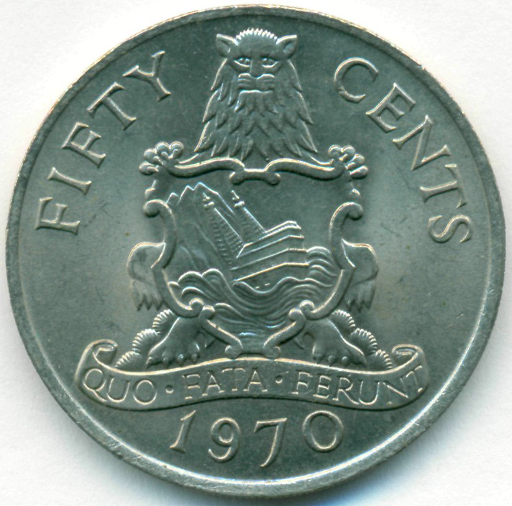 50 islands. Виргинские острова 50 центов 1985. 50 Центов монета Великобритания. Набор монет Бермудские о-ва 1979г. Монеты и банкноты Бермудских островов, находящиеся в обращении.