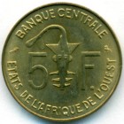Западно-Африканские Штаты, 5 франков 1972 год (UNC)