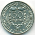 Западно-Африканские Штаты, 50 франков 1972 год (UNC)