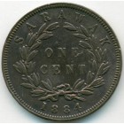 Саравак, 1 цент 1885 год