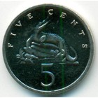 Ямайка, 5 центов 1993 год (UNC)