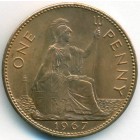 Великобритания, 1 пенни 1967 год (UNC)