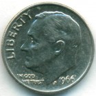США, 10 центов 1966 год