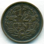 Нидерланды, 1/2 цента 1930 год