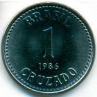 Бразилия,1 крузадо 1986 год (UNC)