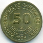 Перу, 50 сентимо 1988 год (UNC)
