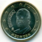 Испания, 1 евро 2003 год (UNC)