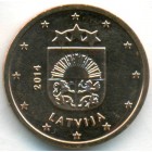 Латвия, 2 евроцента 2014 год (UNC)