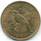 Новая Зеландия, 1 пенни 1964 год (AU)