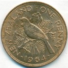 Новая Зеландия, 1 пенни 1964 год (AU)