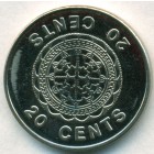 Соломоновы острова, 20 центов 1989 год (AU)