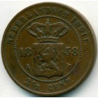 Нидерландская Восточная Индия, 2-1/2 цента 1858 год