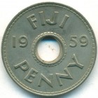 Фиджи, 1 пенни 1959 год (UNC)
