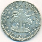 Боливия, 4 соля 1858 год PTS FJ
