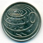 Каймановы острова, 10 центов 1972 год (UNC)
