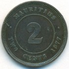 Маврикий, 2 цента 1877 год