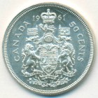 Канада, 50 центов 1961 год (AU)