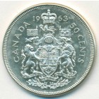 Канада, 50 центов 1963 год
