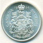 Канада, 50 центов 1964 год (AU)