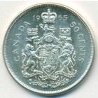 Канада, 50 центов 1965 год (AU)