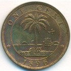 Либерия, 1 цент 1896 год (UNC)