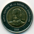Доминиканская республика, 10 песо 2005 год (UNC)