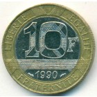 Франция, 10 франков 1990 год