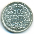 Нидерланды, 10 центов 1938 год