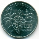 Гаити, 50 сантимов 1981 год (UNC)