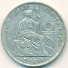 Перу, 1 соль 1870 год